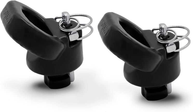 FHRHRY 60617 Puck System Gooseneck Safety Chain Anchors, Compatible with 2013-2026 Dodge RAM 2500 3500, Cast Steel Gooseneck Hitch Safety Anchors with Carbide Black Powder Coat Finish, 30000 lbs GTW, 2 PCS - Image 1